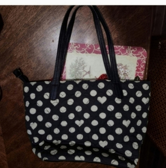 🍂🍁RARE Htf Betsey johnson polka dot huge sequin bow bag - Picture 4 of 6